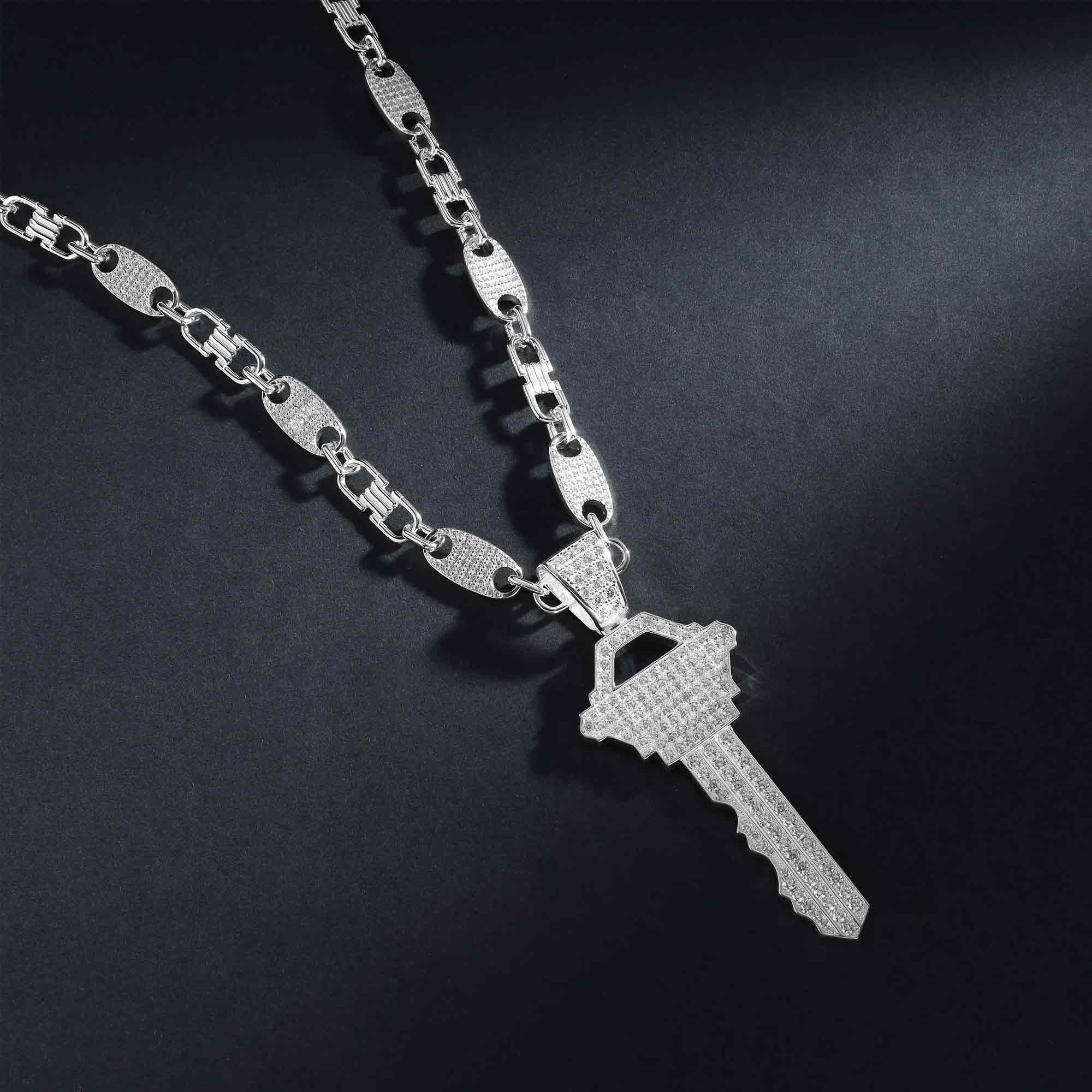 Iced Out Schlüssel Anhänger