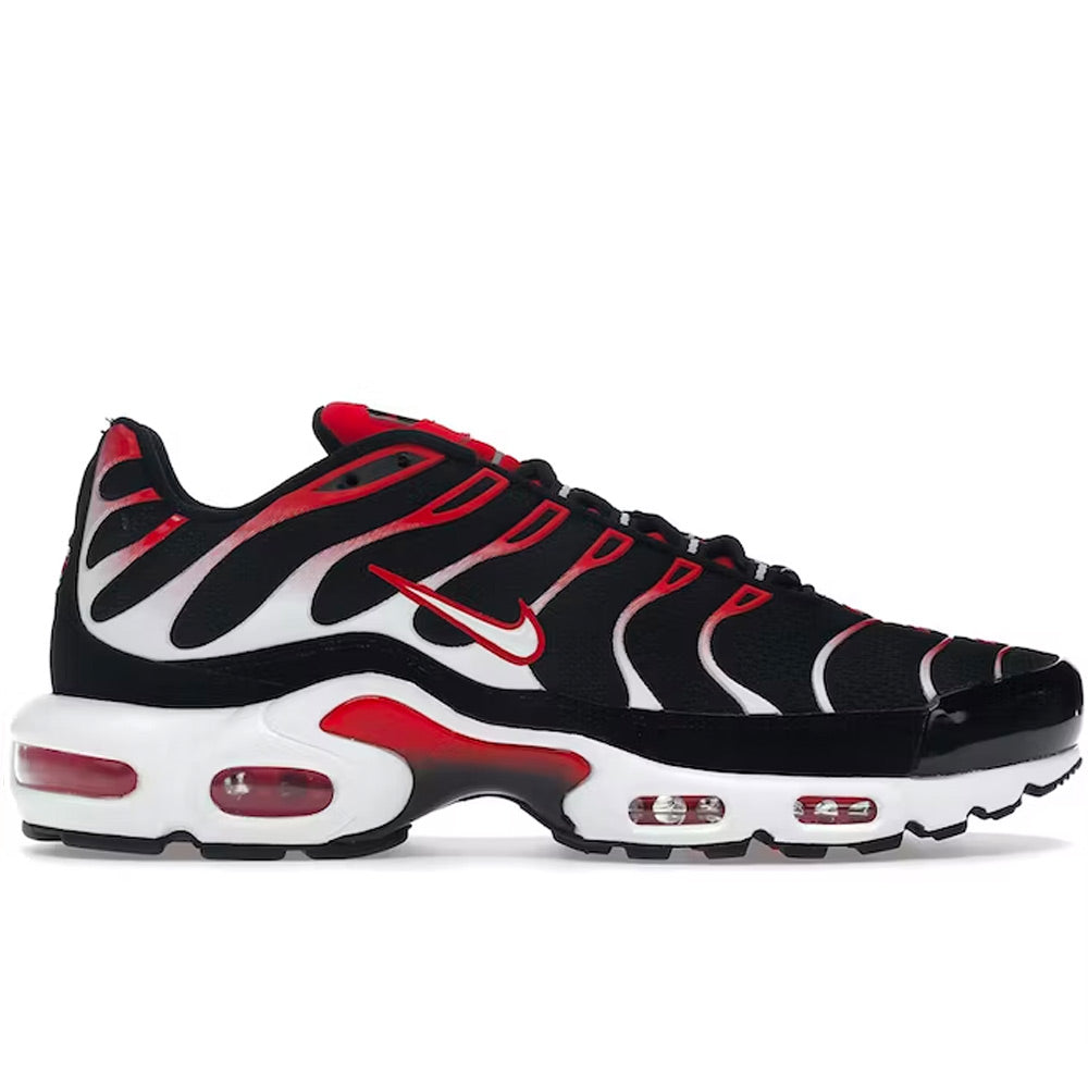 Nike Air Max Plus Black White University Red