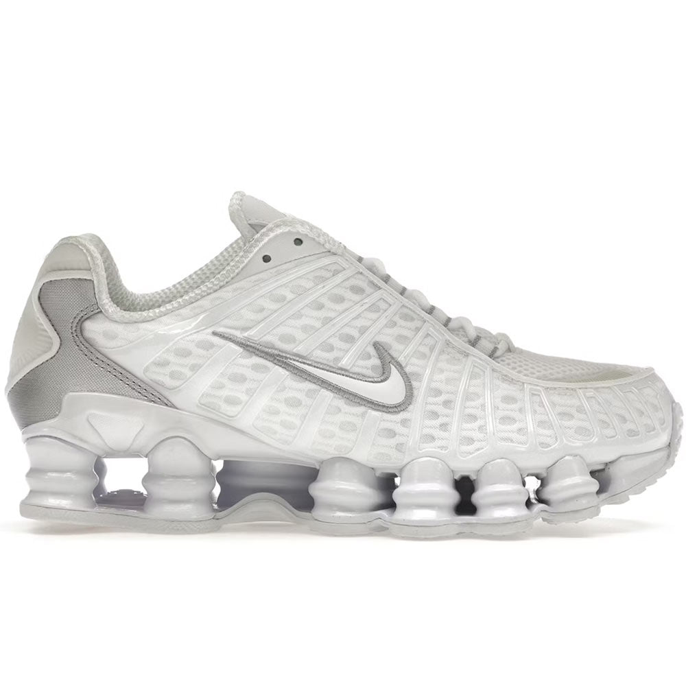Nike Shox TL White Metallic Silver Max Orange