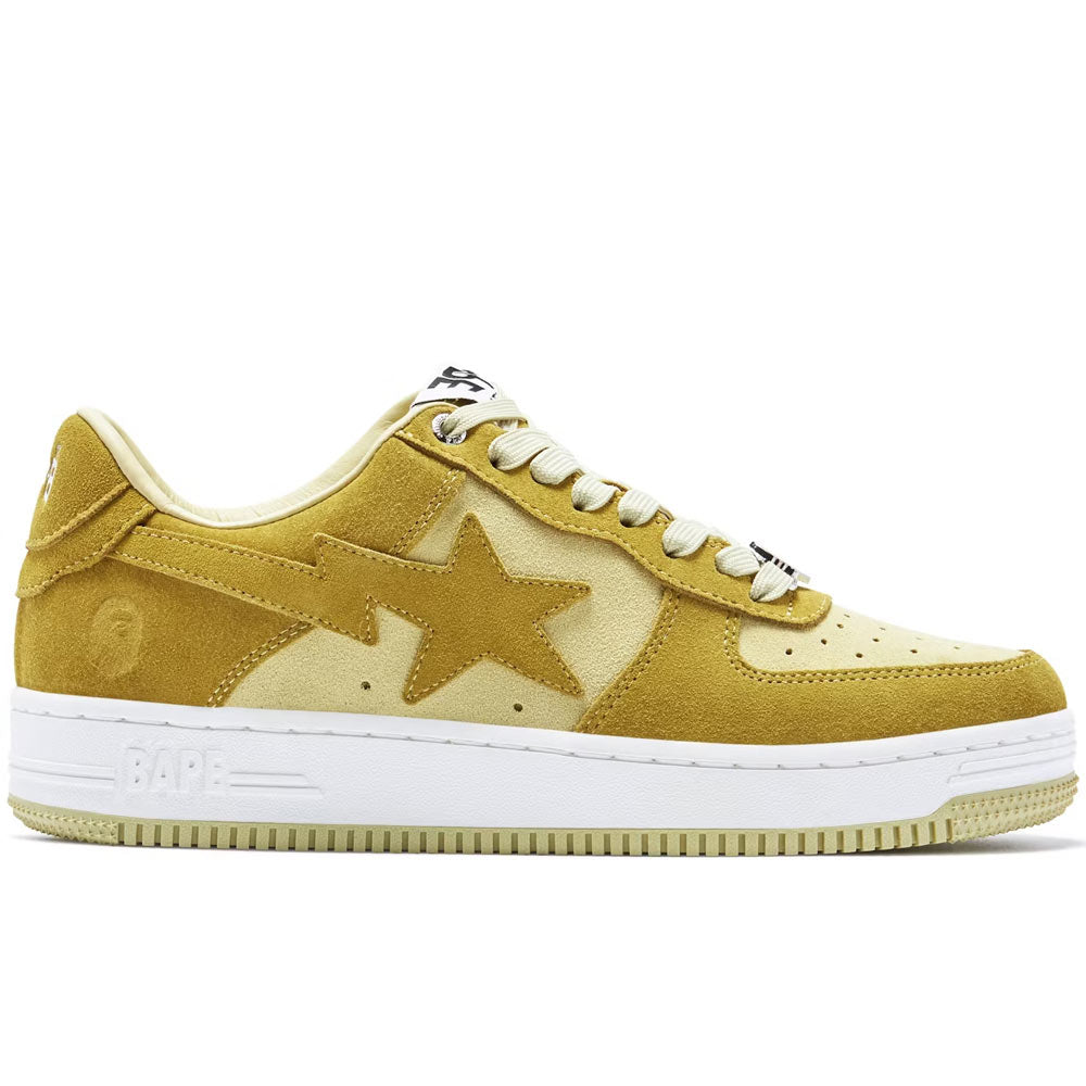 A Bathing Ape Bape Sta Low Suede Yellow