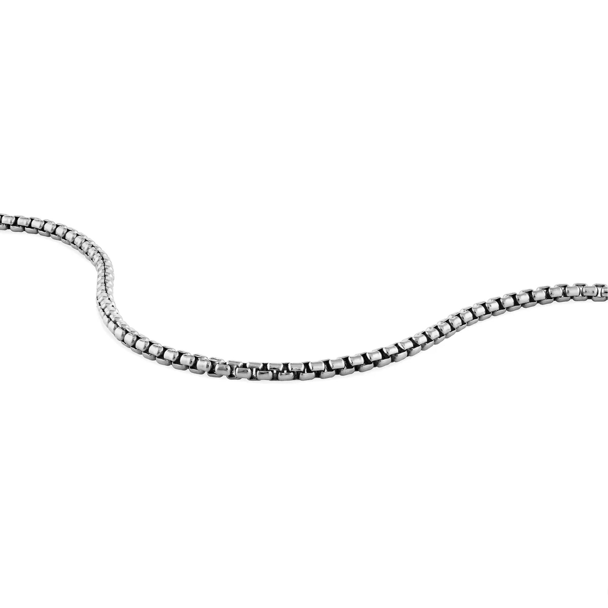 Runde Box Kette Silber Edelstahl 2.5mm