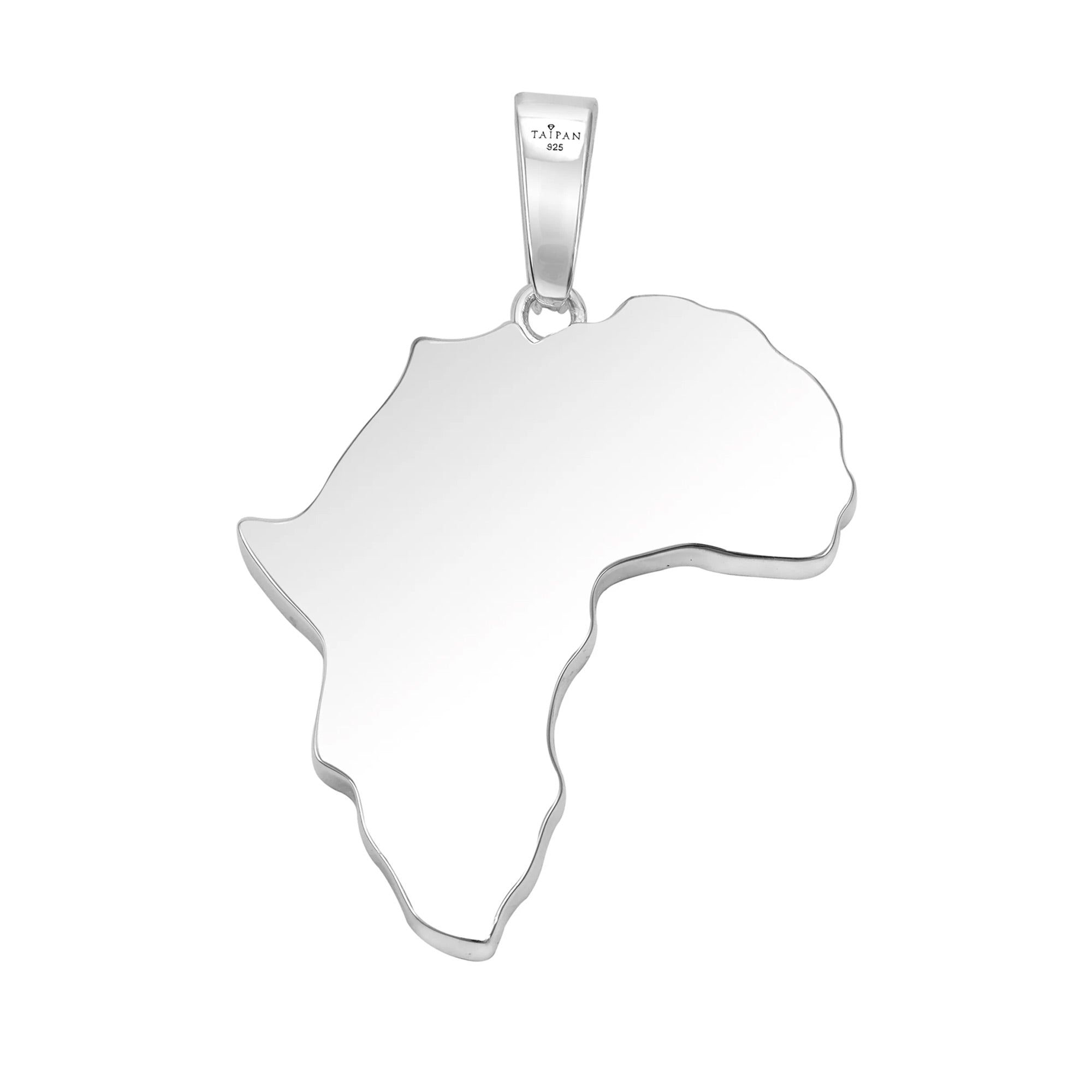 Iced Out Afrika Anhänger