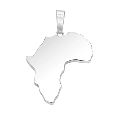 Iced Out Afrika Anhänger