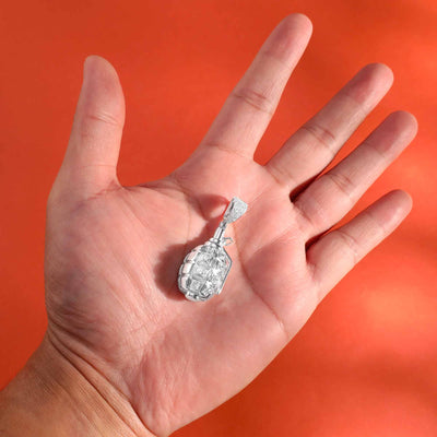 Iced Out Granade Anhänger