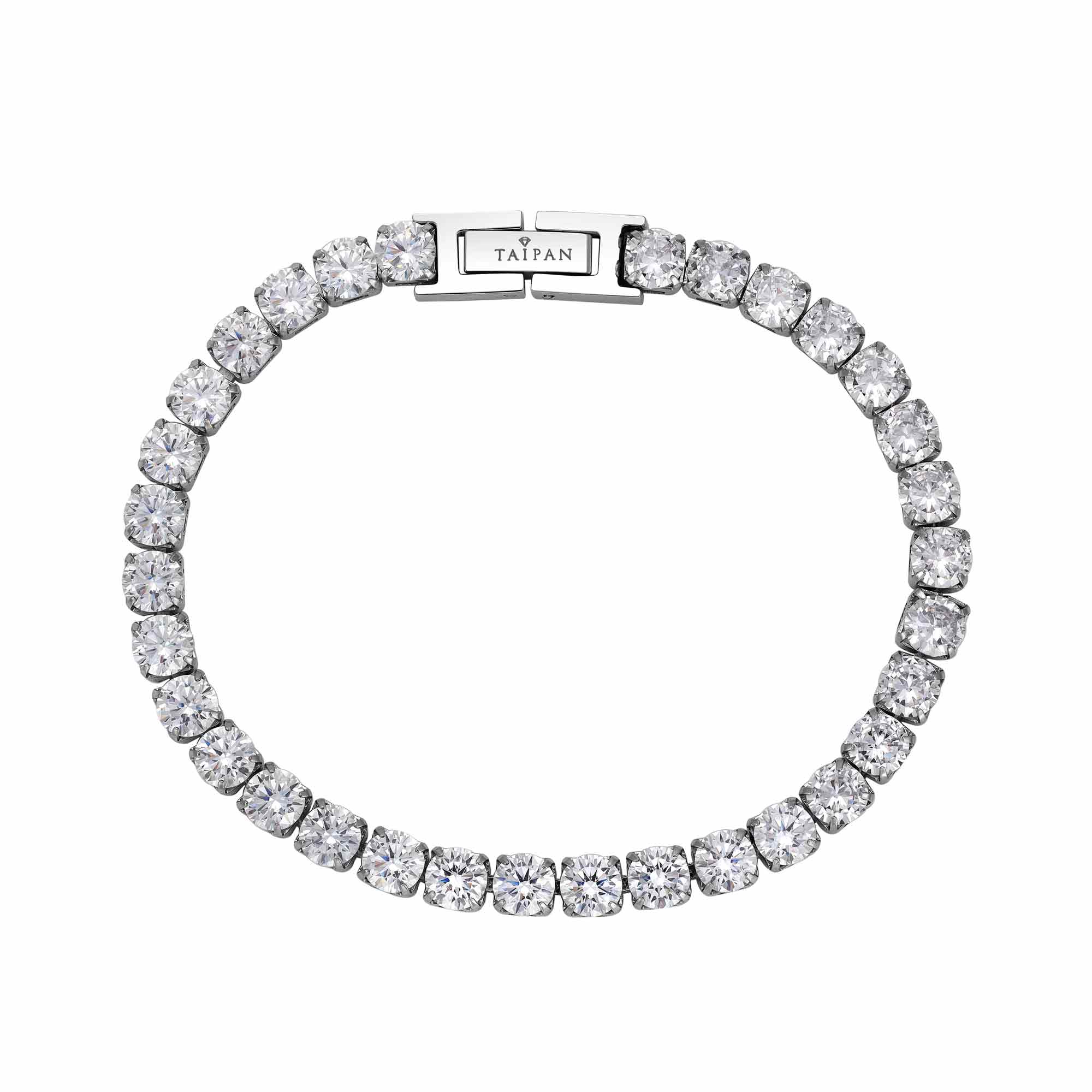 Iced Out Tennis Armband Edelstahl 5mm