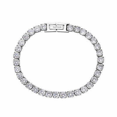 Iced Out Tennis Armband Edelstahl 5mm