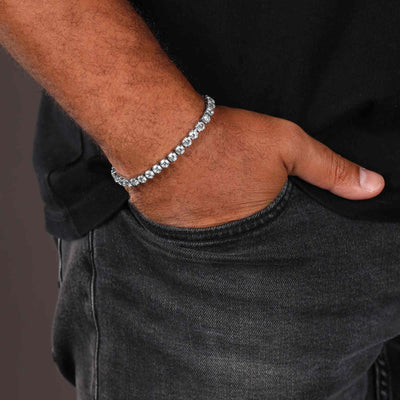 Iced Out Tennis Armband Edelstahl 5mm
