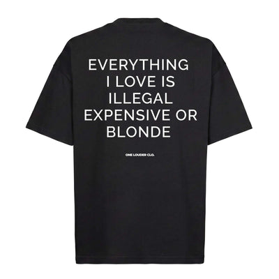 Everything I Love Blonde Oversized Tee