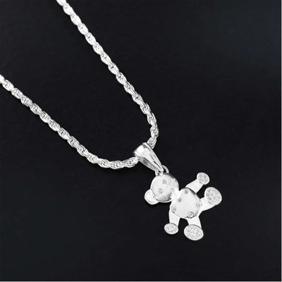 Iced Out Teddy Bär Anhänger